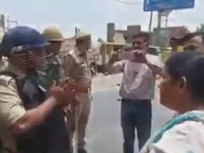 etawah sp city slapped video viral BJP MLA and supporters UP | संतापजनक! "भाजपाच्या नेत्यांनी थोबाडात मारली, बॉम्बही आणले"; पोलीस अधिकाऱ्याचा 'तो' Video व्हायरल