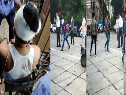 Video: Thrill! At Borivali, sword attack on lawyer | Video : थरारक! बोरिवली येथे भररस्त्यात वकिलावर तलवारीने केले सपासप वार