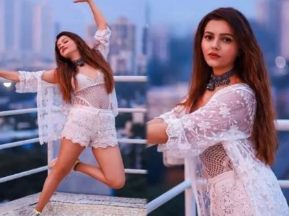 Rubina Dilaik turns heads in a sexy all-white photoshoot