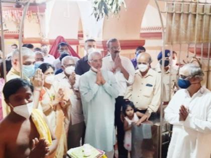 The Governor of Himachal Pradesh visited Vetoba Mandir in Aravali | हिमाचल प्रदेशच्या राज्यपालांनी घेतले आरवलीच्या वेतोबाचे दर्शन