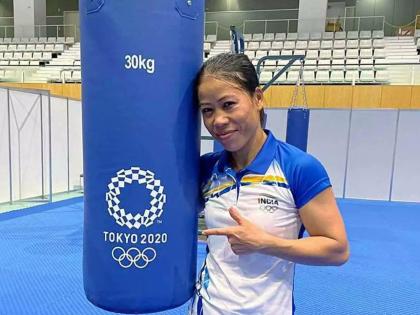 Tokyo Olympic: Mary Kom bows out in the second round, losing to Colombian Valencia, her campaign has come to an end by a split decision | Tokyo Olympic, Mary Kom : खुब लढी मर्दानी; ३८ वर्षीय मेरी कोमचा अटीतटीच्या लढतीत पराभव, स्पर्धेतील आव्हान संपुष्टात!