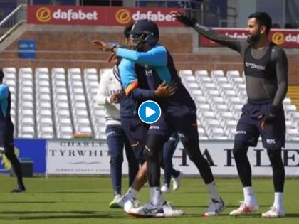 India tour of England: Virat Kohli and Co. undertakes unique practice drill to probe catching reflexes; Watch video | India tour of England: विराट कोहली अँड कंपनीचा 'अजब' सरावाचा 'गजब' व्हिडीओ; इंग्लंड मालिकेसाठी घेतायेत मेहनत!