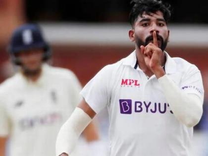 India vs England 2nd Test Live: ... So after getting the wicket, he puts his finger in his mouth, Siraj revealed the secret | India vs England 2nd Test Live: ...म्हणून विकेट मिळाल्यानंतर तोंडावर ठेवतो बोट, सिराजने उघड केलं गुपित