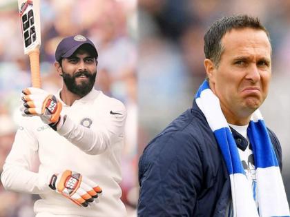 Ravindra Jadeja gifted his Test jersey signed by Indian players to Michael Vaughan for charity | IND vs ENG: रवींद्र जडेजाकडून टीम इंडियावर बोचरी टीका करणाऱ्या मायकेल वॉनला गिफ्ट, कारण आहे खास!