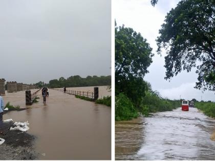 Rains in Palam taluka; Hundreds of houses affects flooded; bus stopped in flood | पालम तालुक्यात पावसाचा हाहाकार; शेकडो घरात शिरले पाणी, पुरात अडकली बस