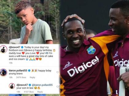 “Your Son In Law”- Dwayne Bravo And Kieron Pollard Engage In A Hilarious Banter On Instagram | ड्वेन ब्राव्होला करायचीय किरॉन पोलार्डशी सोयरिक, मुलीला बनवायचंय सून, पाहा MIच्या खेळाडूचा भन्नाट रिप्लाय