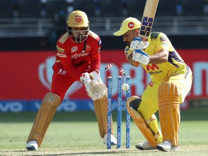 IPL 2021, CSK vs PBKS Live Updates : Faf du Plessis ( 76 runs) fifty guides Chennai Super Kings to 134/6 in 20 overs | IPL 2021, CSK vs PBKS Live Updates : महेंद्रसिंग धोनीचा 'त्रिफळा' उडाला; चेन्नई सुपर किंग्सचा डोलारा एकट्या फॅफ ड्यू प्लेसिसनं सांभाळला  