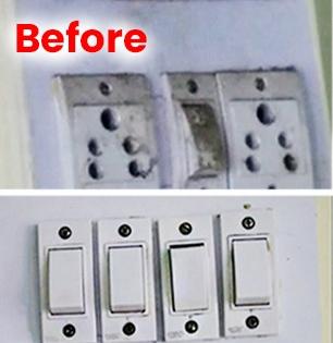 Home Cleaning Tips : फक्त ५ मिनिटांत काळं पडलेलं स्विच बोर्ड होईल चकचकीत; 'या' घ्या बटन्स साफ सफाईच्या सोप्या टिप्स