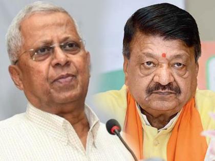 after defeat in bengal bjp former tripura governor tathagata roy posted picture of dog with kailash vijayvargiya | राजकारण तापलं! भाजपा नेते कैलाश विजयवर्गीय यांची श्वानाशी तुलना; 'त्या' फोटोवरुन मोठा वाद