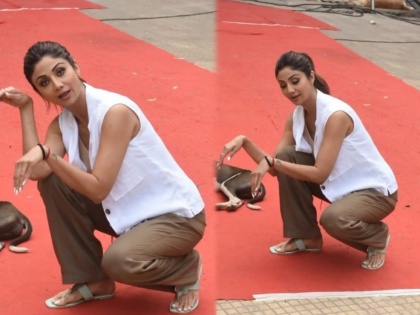 fans Shocked to See shilpa shetty doggy poses went viral | मुर्खपणाचा कळस, Shilpa Sheety ने डॉगीसोबत दिल्या पोज, उडवली जातेय खिल्ली