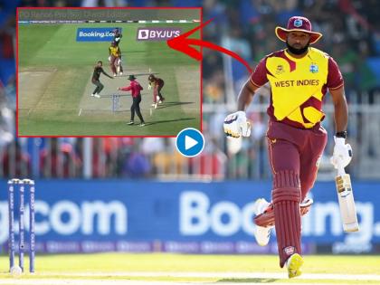 T20 World Cup, WI vs BAN : Kieron Pollard retired himself out, and on the very next ball, Andre Russell is run out at the non-strikers' end, WI 142/7 | T20 World Cup, WI vs BAN : किरॉन पोलार्ड अचानक Retired Hurt झाला अन् बांगलादेशकडून वेस्ट इंडिजचं वस्त्रहरण, Video 