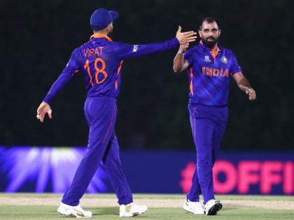 T20 World Cup, India vs New Zealand Live Upadates : Virat Kohli finally breaks silence on Mohammed Shami's trolling after Pakistan clash | T20 World Cup, IND vs NZ : मोहम्मद शमीचा 'धर्म' काढणाऱ्यांना विराट कोहलीनं दाखवली जागा; टीकाकारांना मोजक्या शब्दात सुनावलं