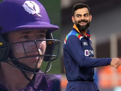 T20 World Cup, NZ vs SCO : Scotland wicketkeeper Matthew Cross to Chris Greaves: "Come on Greavo, Whole India is behind you, New Zealand 5/172, Video | T20 World Cup, NZ vs SCO : भाई असं कोण करतं का?; टीम इंडियाच्या अपयशाची स्कॉटलंडच्या खेळाडूकडून Live Match मध्ये खिल्ली, Video Viral 