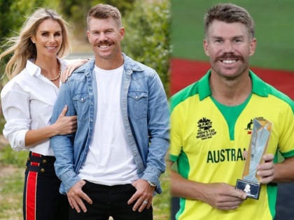 T20 World Cup Final : David Warner's wife Candice silences critics after Aus opener guides Finch & Co. to maiden T20 WC title   | T20 World Cup, David Warner : डेव्हिड वॉर्नरच्या पत्नीनं सनरायझर्स हैदराबादला ट्रोल केलं; म्हातारा, संथ म्हणणाऱ्यांनाही सुनावलं! 