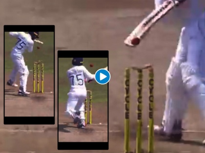 SL vs WI Test : Here's the moment Dhananjaya de Silva becomes the second Sri Lankan to hit his own wickets twice in Test cricket, Video | SL vs WI Test : धनंजया डी सिल्वानं विकेट वाचवण्यासाठी तीन वेळा बॅटीनं चेंडू अडवला, पण...; पाहा भन्नाट व्हिडीओ