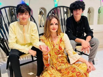 Hrithik Roshan's ex wife Sussanne Khan moves into her new home with children's, check details | हृतिकची Ex Wife सुझैन खानने खरेदी केला नवीन फ्लॅट,दोन्ही मुलांसह झाली शिफ्ट