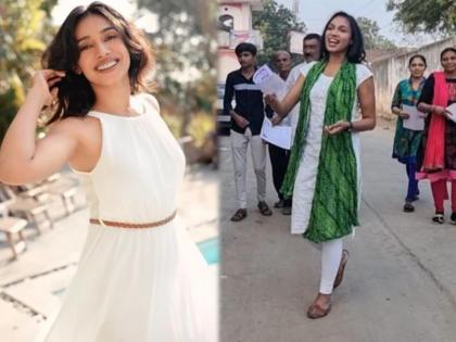 supermodel aeshra patel contesting panchayat sarpanch election in gujarat | ग्लॅमरला रामराम करुन 'ही' सुपरमॉडेल उतरली निवडणुकीच्या रिंगणात; सरपंचपदासाठी फिरतेय गावात