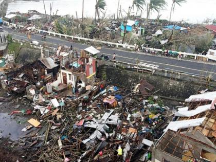 philippines supre typhoon rai strongest in year death toll reaches 208 electronic communication service disrupt | 'राय' चक्रीवादळाचा तडाखा! फिलीपिन्समध्ये 208 लोकांचा मृत्यू; शेकडो जखमी, लाखो लोक बेघर