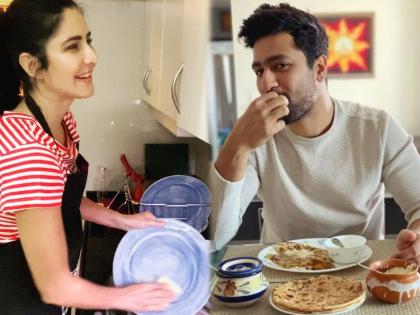 Katrina Kaif's video goes viral after washing dishes at home after marriage | लग्नानंतर घरात भांडी घासताना- जेवण बनवतानाचा कतरिना कैफचा व्हिडीओ होतोय व्हायरल