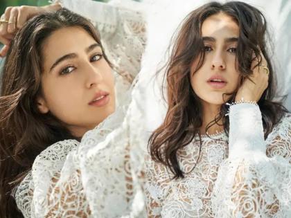 जाळीदार टॉपमध्ये Sara Ali Khan नं केलं फोटोशूट, फोटोंनी वाढवलं इंटरनेटचं तापमान