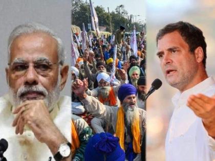 amidst Covid epidemic modi left farmers on the road congress would never do this rahul gandhi | Rahul Gandhi : "कोरोनाच्या संकटात मोदींनी शेतकऱ्यांना वर्षभर रस्त्यावर सोडलं"; राहुल गांधींचा गंभीर आरोप 