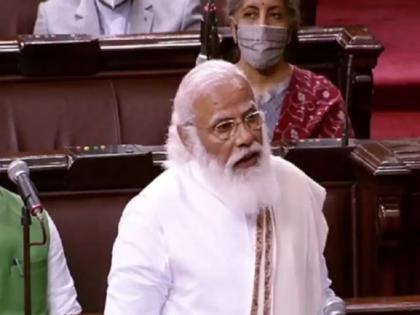 What would have happened if it was not for the Congress, said Prime Minister Modi in the Rajya Sabha. | PM Modi in Rajyasabha : काँग्रेस नसती तर काय झालं असतं, पंतप्रधान मोदींचा राज्यसभेत घणाघात, म्हणाले... 