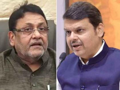 Former Chief Minister Devendra Fadnavis's conspiracy to put ED's Sasemira behind leaders', Nawab Malik's serious allegation | 'नेत्यांच्या पाठीमागे ईडीचा ससेमिरा लावण्यामागे माजी मुख्यमंत्री देवेंद्र फडणवीस यांचे कटकारस्थान', नवाब मलिक यांचा गंभीर आरोप