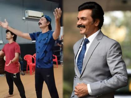 marathi actor milind gawali share dance video on ashwini ye na song | 'अश्विनी ये ना..' म्हणत थिरकली अनिरुद्धची पावलं; डान्स व्हिडीओ होतोय व्हायरल