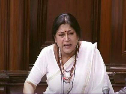 bjp mp roopa ganguly breaks down in rajya sabha over birbhum violence case mamata banerjee | Roopa Ganguly : "पश्चिम बंगालमध्ये सामूहिक हत्या होताहेत, लोक पळून जाताहेत"; भाजपा खासदाराला अश्रू अनावर 