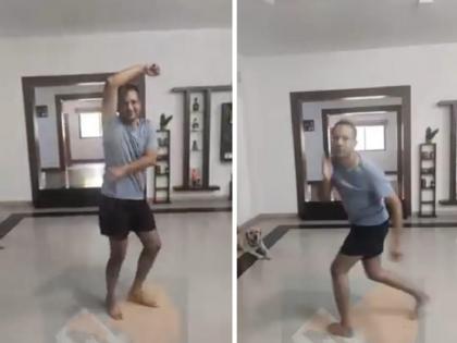 Stressful to Joyful; Superintendent of Police rural NImitt Goal's dance video on 'Kacha Badam' goes viral | स्ट्रेसफुल ते जॉयफुल; पोलीस अधीक्षकांचा 'काचा बदाम'वर भन्नाट डान्स व्हायरल