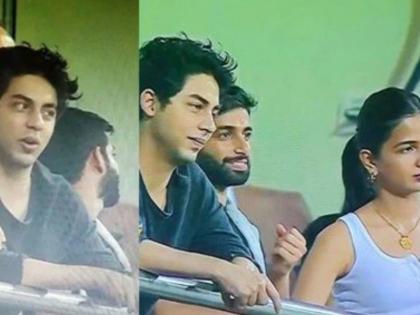 IPL 2022, Mystery Girl In IPL 2022: Who is the beautiful girl who came to watch IPL with Aryan Khan? Mystery Girl in the discussion | IPL 2022: आर्यन खानसोबत आयपीएल पाहण्यासाठी आलेली ती सुंदर तरुणी कोण? मिस्ट्री गर्ल चर्चेत