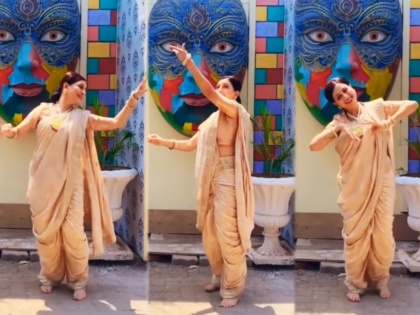 marathi actress kishori shahane dance video viral on social media | Video: तरुणींनाही लाजवतायेत किशोरी शहाणे; नऊवारी साडीतील त्यांचा हा डान्स एकदा पाहाच