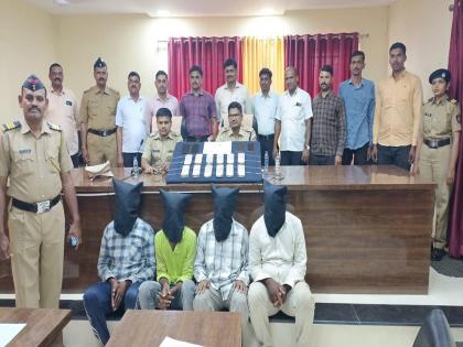 Inter-district gang arrested for stealing copper wire; 7 lakh 80 thousand items confiscated | तांब्याची तार चोरणारी आंतरजिल्हा टोळी जेरबंद; ७ लाख ८० हजारांचा मुद्देमाल जप्त