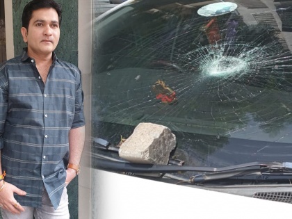 Video : Actor Sushant Shelar's car vandalized, incident captured on CCTV | Video : अभिनेता सुशांत शेलारच्या गाडीची तोडफोड, घटना सीसीटीव्हीत कैद