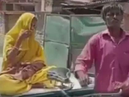 women carrying her ill daughter on thela reaches jaunpur district hospital video gets viral | आजारी लेकीला हातगाडीवर घेऊन रुग्णालयात पोहोचली आई; डॉक्टरांच्या पेपरच्या नादात मुलीचा मृत्यू