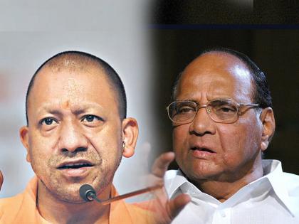 Uttar Pradesh Chief Minister Yogi Adityanath's remote is also rumored to be with NCP chief Sharad Pawar. | योगी आदित्यनाथांचा रिमोटही शरद पवारांकडे?; मनसेनं व्हायरल केलेल्या फोटोमुळे 'कुजबूज'