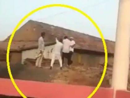 congress mla Veer Singh Bhuria beat supervisor with slippers video went viral | ...अन् काँग्रेस आमदाराला राग अनावर झाला, सुपरवायझरला थेट चपलेने केली मारहाण, Video व्हायरल