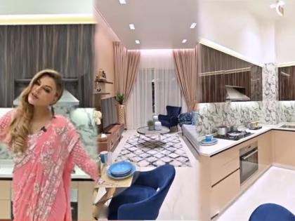 bollywood rakhi sawant shows glimpses of her luxury house in dubai | Video: राखी सावंतचं दुबईतील लक्झरी अपार्टमेंट पाहिलं का? बेडरुमपासून बाथरुमपर्यंत प्रत्येक वस्तू आहे युनिक