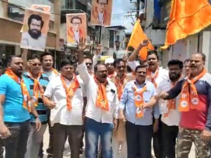 Balaji Kinikar, agitation against Eknath Shinde, police arrested Shiv Sainiks | Video : श्रीकांत शिंदे यांच्या कार्यालयाची तोडफोड, पोलिसांनी शिवसैनिकांना घेतले ताब्यात