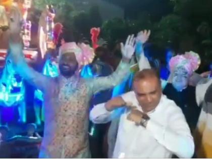 'I'm Don'; Shiv Sena MLA Uday Singh Rajput, who has been mischief the rebels, dances on bollywood song in Marriage ceremony at kannad | 'मै हु डॉन'; बंडखोरांना चकवा देणाऱ्या शिवसेना आमदार उदयसिंग राजपूतांनी धरला ठेका