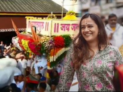 marathi actress spruha joshi shared ashadhi ekadashi vari experience | 'काल त्या शब्दांची माणसं होताना पाहिली..'; स्पृहाने शेअर केला वारीतील अनुभव