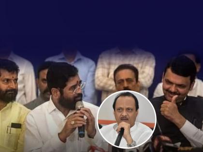 Devendra Fadanvis was scared when Eknath Shinde was talking; Opposition leader Ajit Pawar saw exactly that moment in speech vidhan sabha | शिंदे बोलत होते, बोलत होते, पण तिकडे फडणवीस घाबरलेले; अजित पवारांनी नेमके तेच हेरले