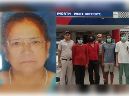 Crime News delhi shalimar bagh murder grandson four others arrested for killing 84 year old woman | खळबळजनक! पैशासाठी नातवाने आजीचा चिरला गळा: मित्रांना व्हिडीओ कॉलवर दाखवला मृतदेह