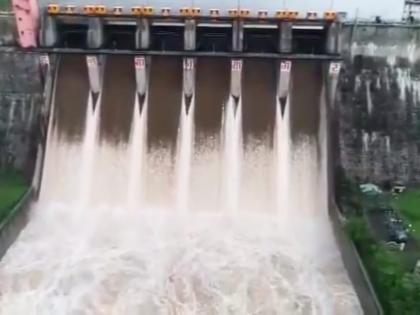 All six gates of Hanuman Sagar Dam opened; Vigilance warning to the villages along the river | हनुमान सागर धरणाचे सर्व सहा दरवाजे उघडले; नदी काठच्या गावांना सतर्कतेचा इशारा 