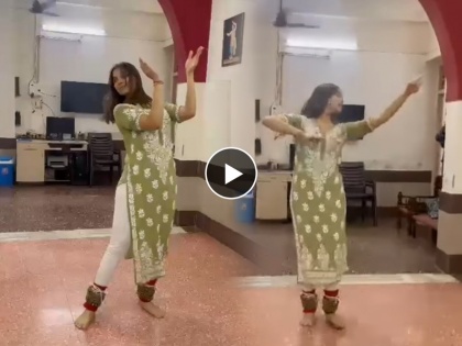marathi actress saiee manjrekar kathak dance practice video viral | अभिनयातच नव्हे नृत्यातही अव्वल आहे मांजरेकरांची लेक; सईचा कथ्थक करतानाचा व्हिडीओ व्हायरल
