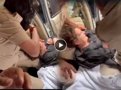 Congress Leader Priyanka Gandhi was literally dragged and pulled into the police van by the police, see the full video | प्रियंका गांधींना पोलिसांनी अक्षरशः ओढत, खेचत पोलीस व्हॅनमध्ये बसवलं, पाहा संपूर्ण Video