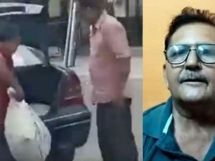 punjab hoshiarpur man reached to get cheaper government ration from mercedes viral Video | Video - 2 रुपये किलोने गहू घेण्यासाठी मर्सिडीजने आला 'तो'; रेशन दुकानातून घेतलं 4 पोती धान्य अन्...