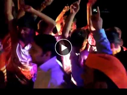 Video - MLA Vishwajit Kadam danced to DJ's tune in kadegaon Ganeshotsav | Video - डीजेच्या तालावर थिरकले आमदार विश्वजित कदम; तरुणाईचा आनंद द्विगुणित