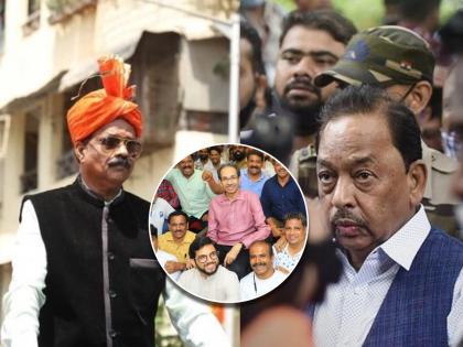 Union Minister Narayan Rane has reached the residence of MLA J Sada Saravankar at his residence in Mumbai. | शिवसेना अन् सदा सरवणकरांच्या वादात आता नारायण राणेंची एन्ट्री; चर्चांना उधाण