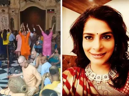 Nupur Alankar new video goes viral she is seen dancing immersed in devotion in the krishna temple | Video - ग्लॅमर अन् लाखोंची संपत्ती सोडून 'या' अभिनेत्रीने घेतला संन्यास; कृष्ण भक्तीत झाली तल्लीन 